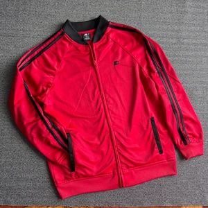 Athletic Warm Up Jacket, Red/Black STARTER Kids XL/Adult Petite